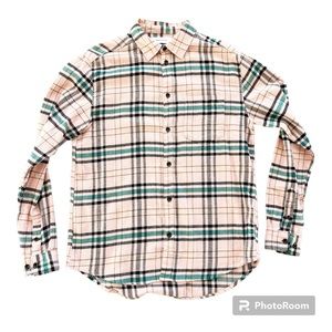 Urban Outfitters - Pink/Green - casual - button down shirt